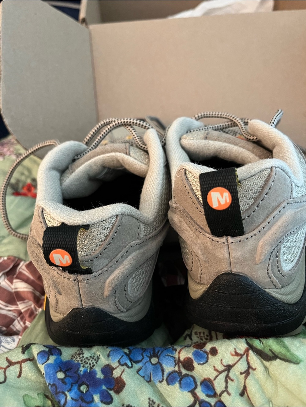 Men's Athletic Trail Sneakers in Light Gray and Black - MERRELL - Picture 4 of 5